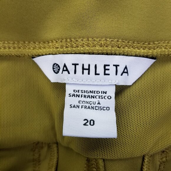 ATHLETA Headlands Pants Sz 20 Hybrid Cargo Tights Tapestry Gold Hike Travel Camp - Picture 6 of 13